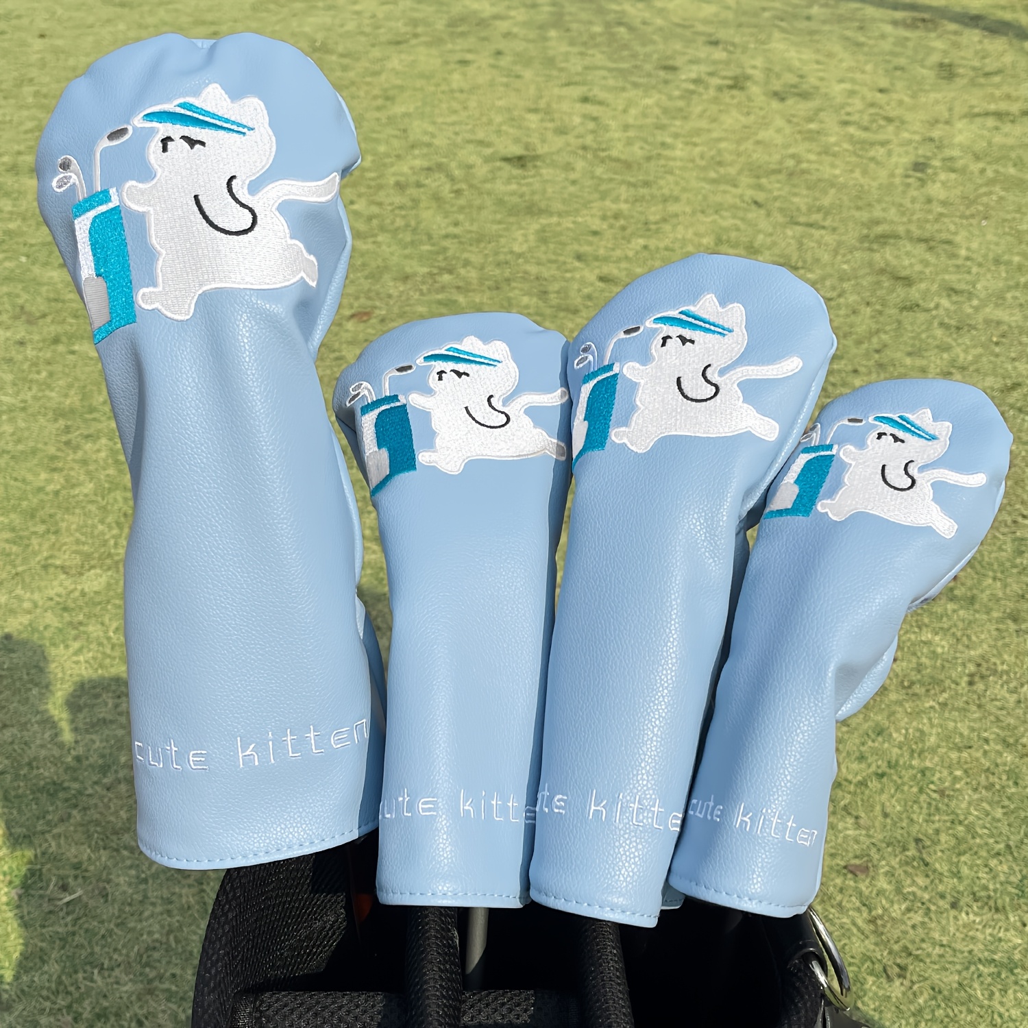 Golf Equipment Rack - Blue Cat Playing Design Style Golf