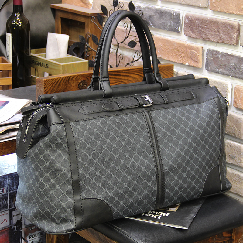 Golf Equipment Stores - Fashion Plaid Travel Bag Men Handbag