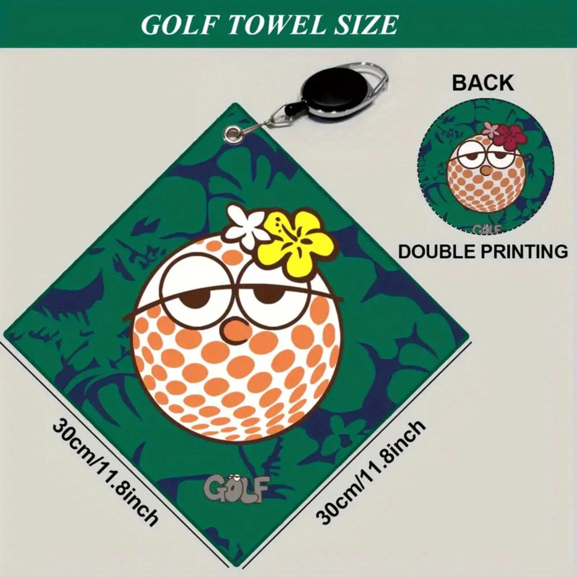 Golf Equipment Stores - New High-quality Golf Towel, Double-sided Printing,