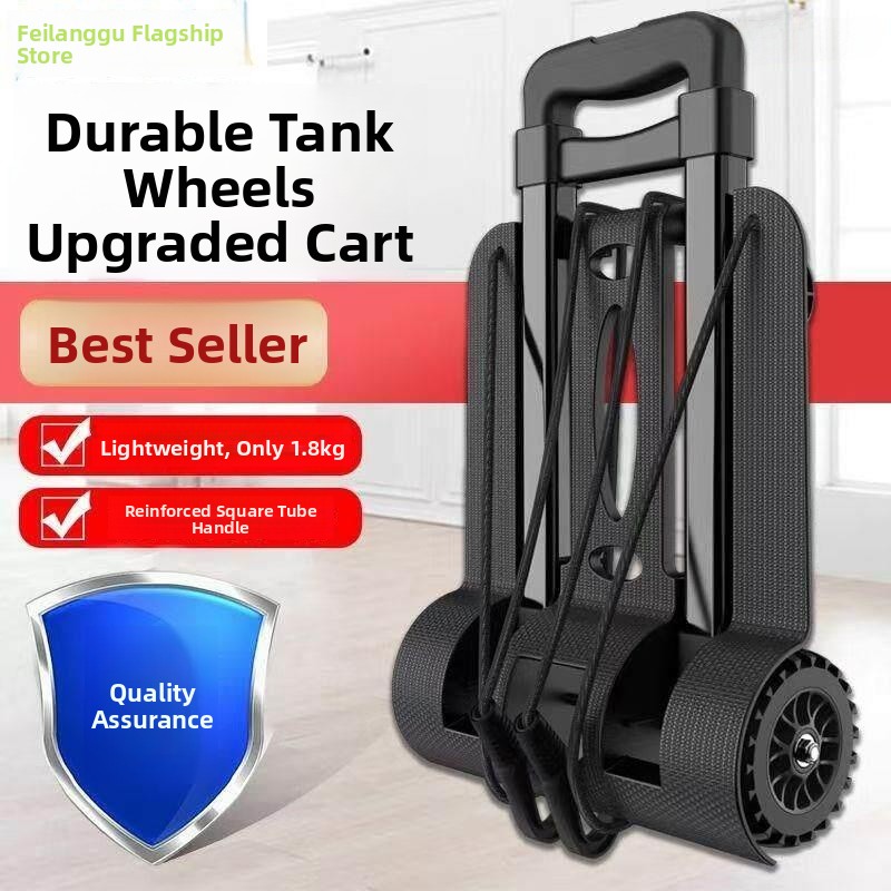 Portable Shopping Cart Hand-Pu - Pull Cart Fold incelemesi ve fiyatı