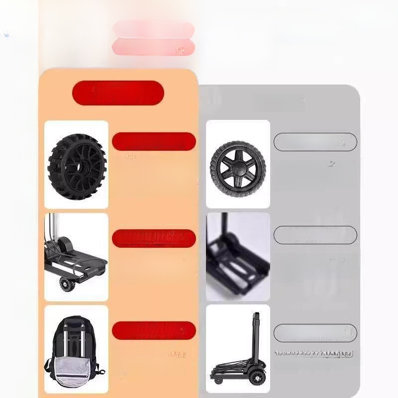 Portable Shopping Cart Hand-Pu - Pull Cart Fold incelemesi ve fiyatı