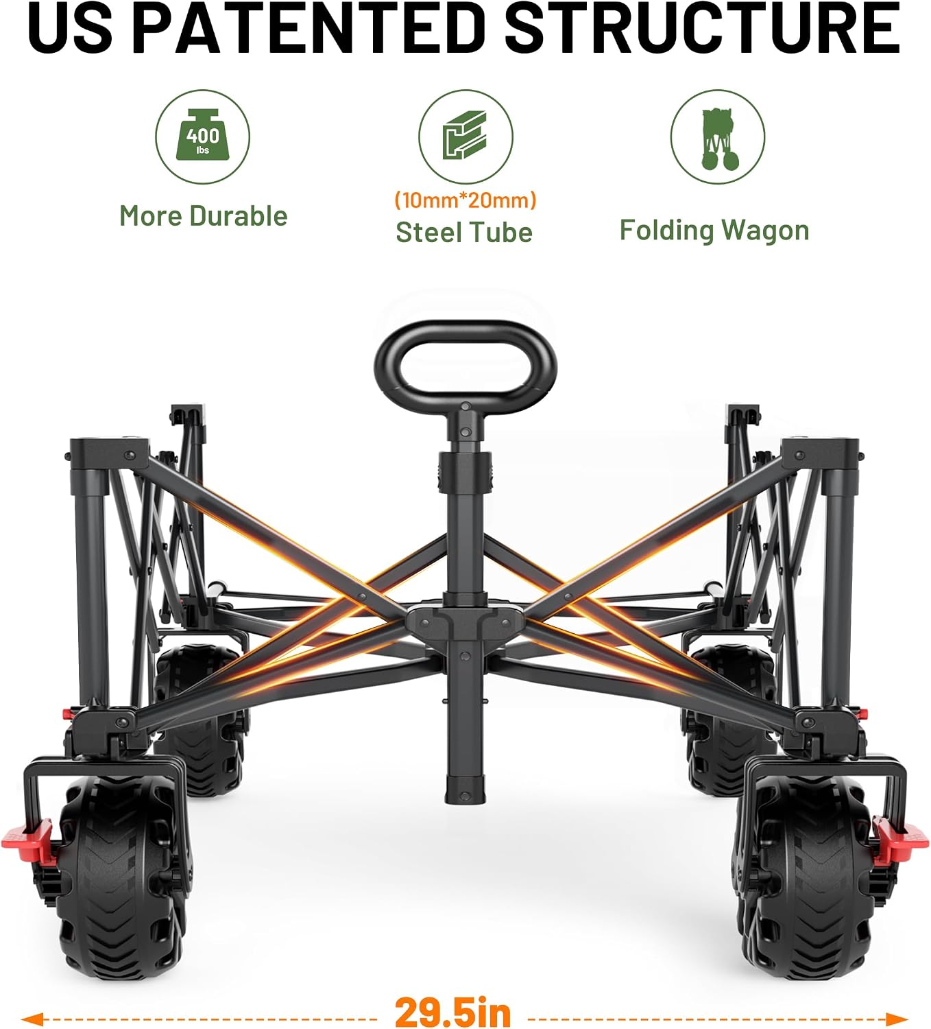 Extra Wide Heavy Duty Wagon Ca - Pull Cart Fold incelemesi ve fiyatı