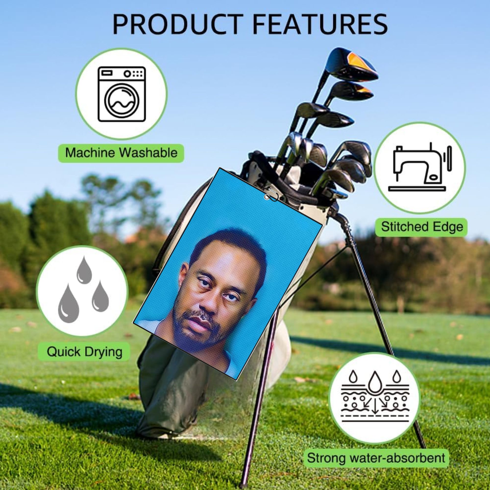 2 count Funny Microfiber Premi - Golf Equipment Stores incelemesi ve fiyatı