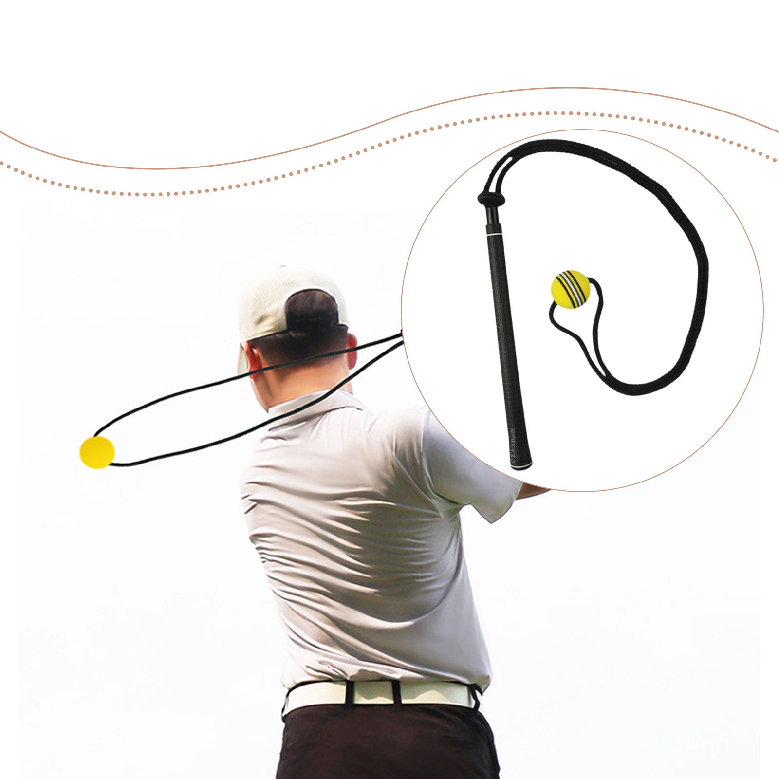 Golf Swing Trainer Elastic Rop - Golf Equipment For Beginners incelemesi ve fiyatı