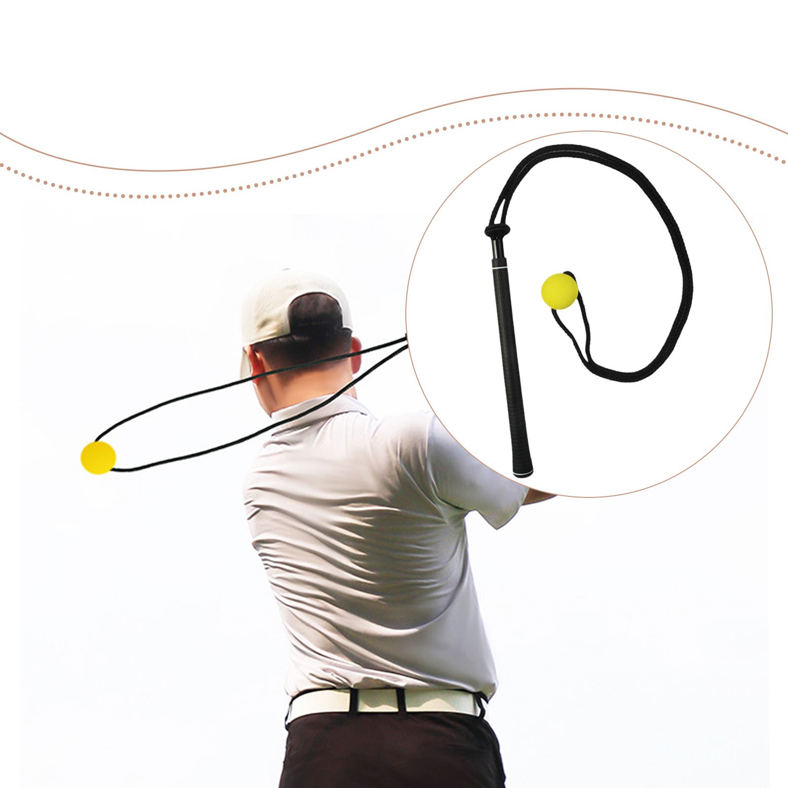 Golf Swing Trainer Elastic Rop - Golf Equipment For Beginners incelemesi ve fiyatı