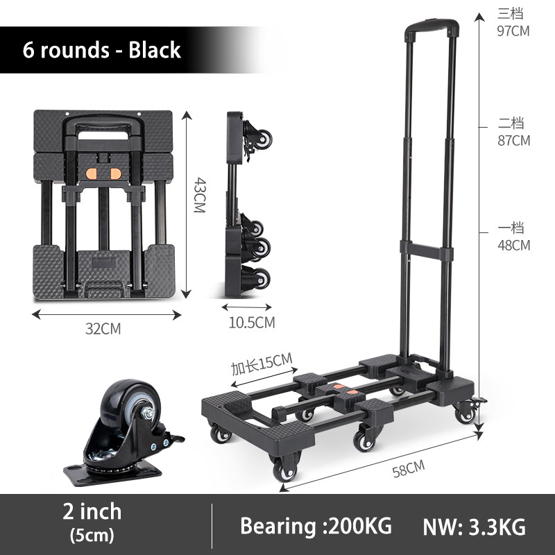 Portable Folding Trolley Cart  - Pull Cart Fold incelemesi ve fiyatı