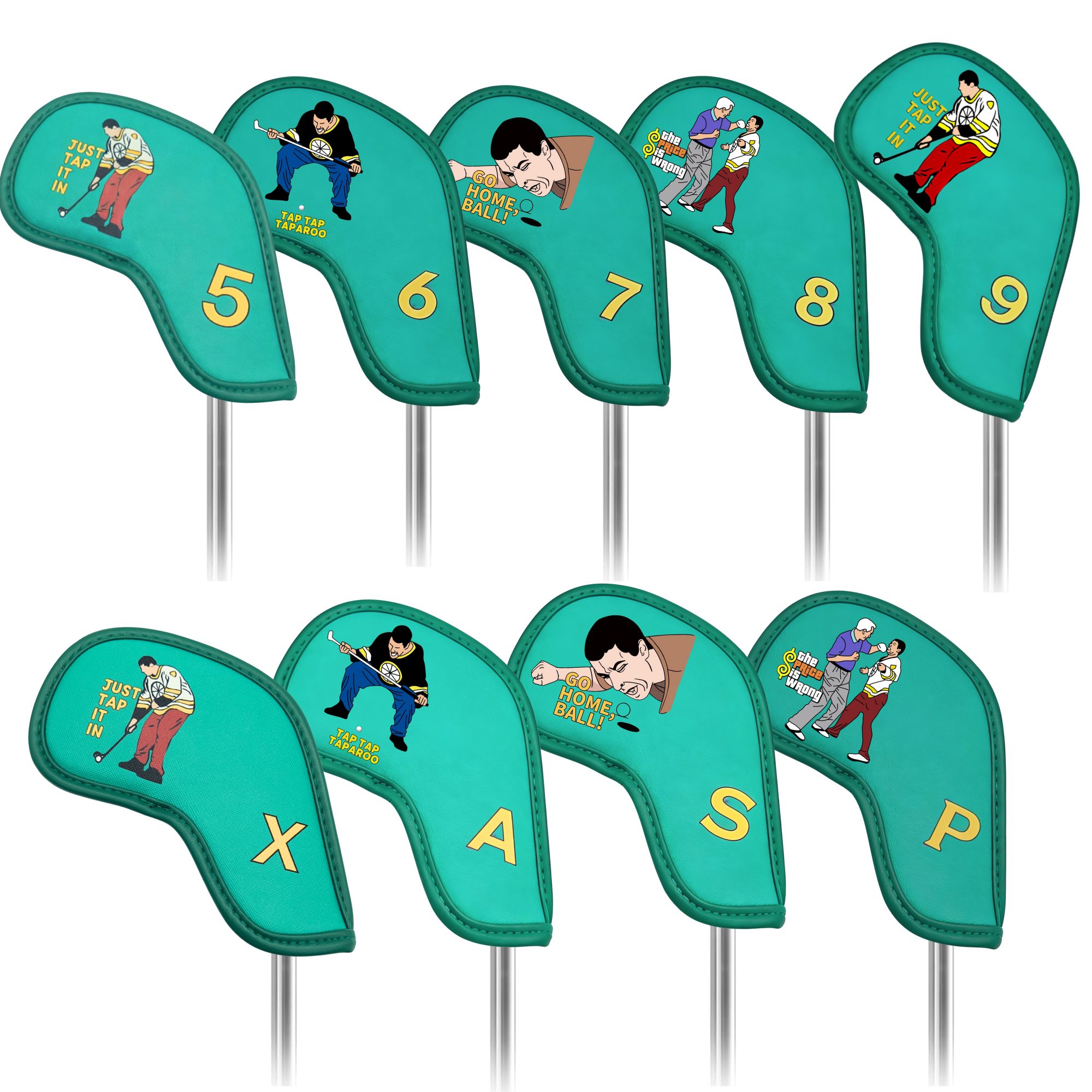 9 pcs Golf Iron Covers with Fu - Golf Equipment Rack incelemesi ve fiyatı