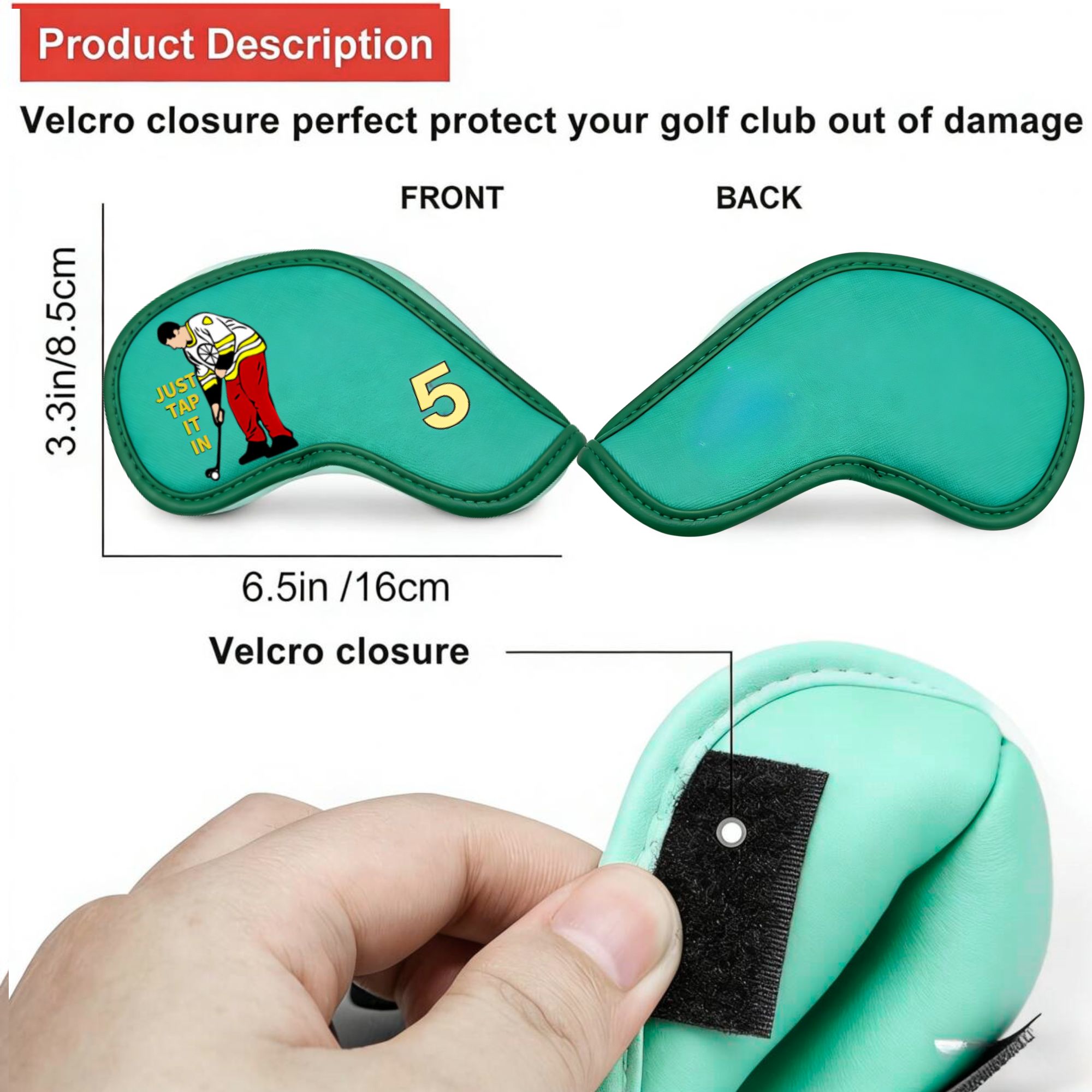 9 pcs Golf Iron Covers with Fu - Golf Equipment Rack incelemesi ve fiyatı