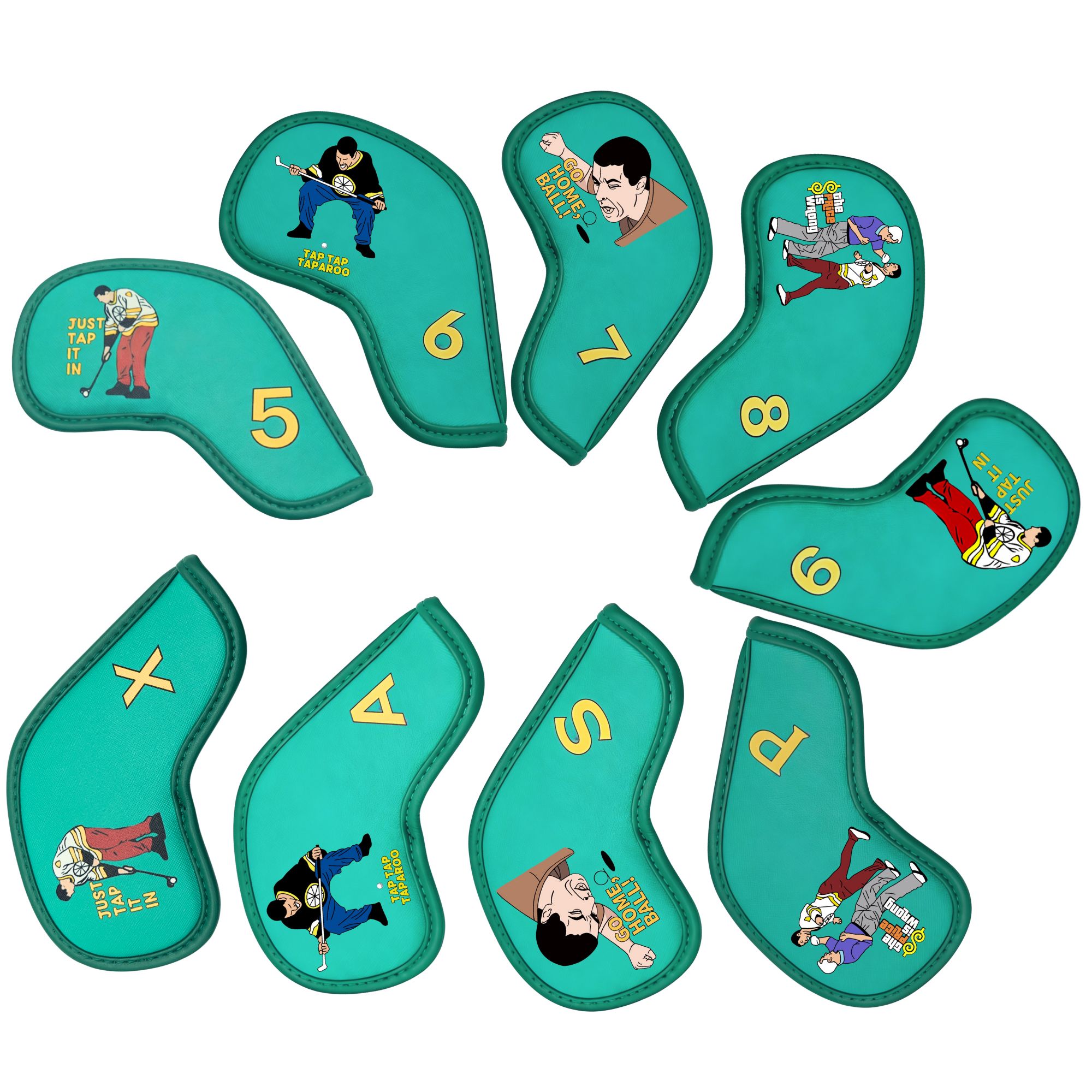 9 pcs Golf Iron Covers with Fu - Golf Equipment Rack incelemesi ve fiyatı
