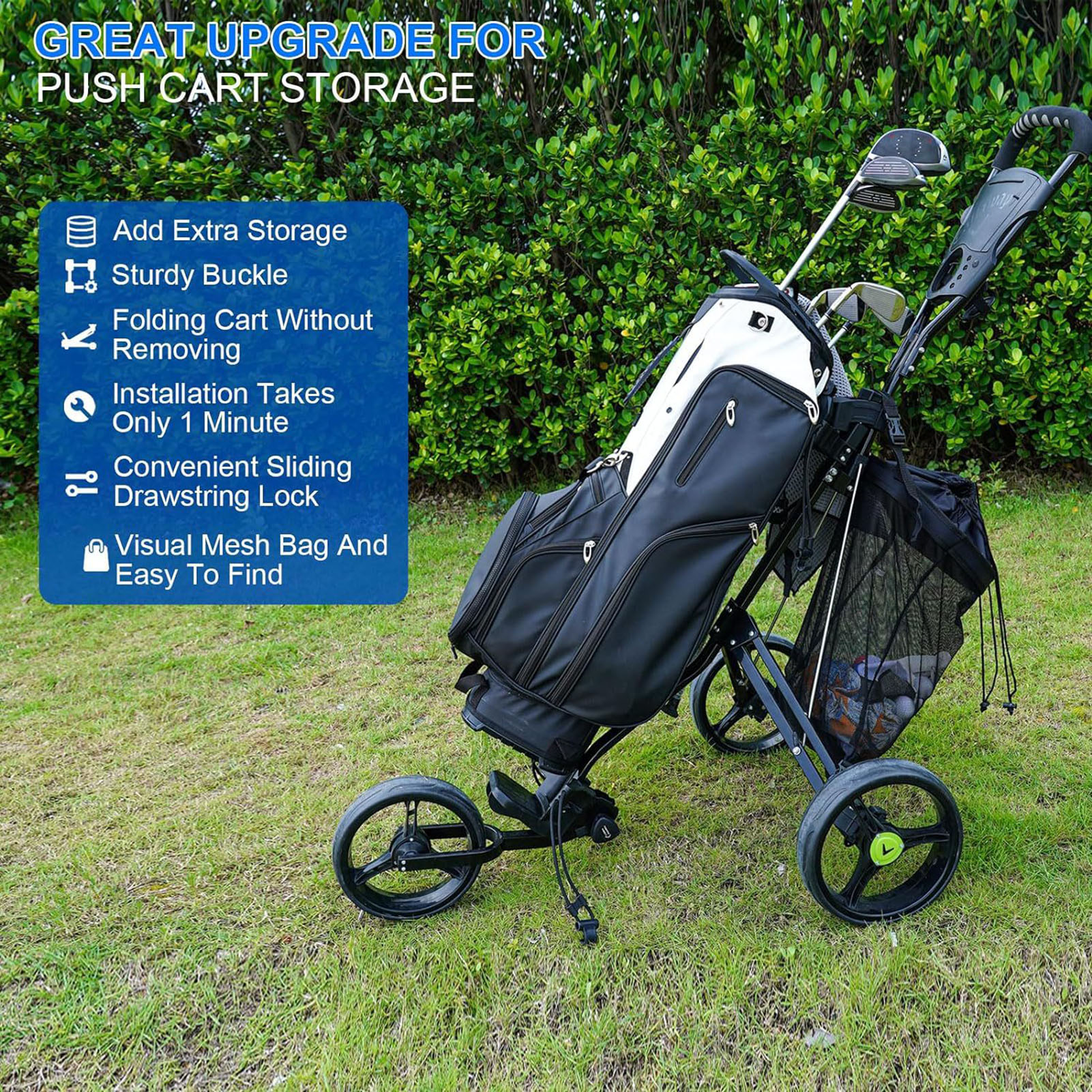 Trolley Net Bag Universal Golf - Golf Equipment Stores incelemesi ve fiyatı